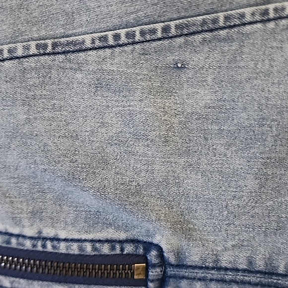 Free People Denim Alex Mini Dress 6 NWT - Picture 6 of 6